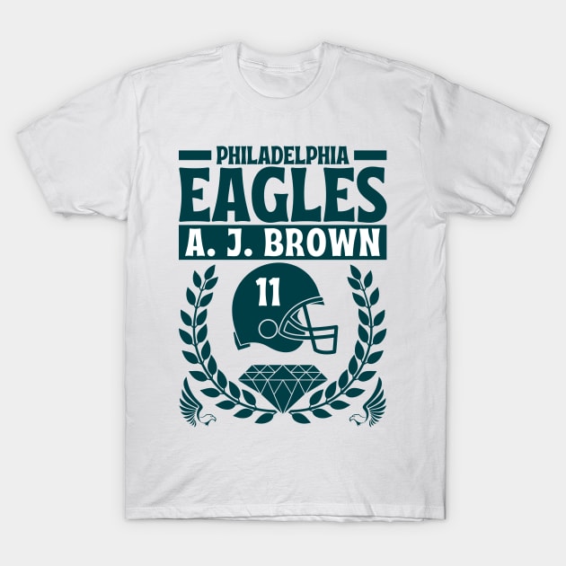 Philadelphia Eagles A. J. Brown 11 Edition 2 T-Shirt by Astronaut.co